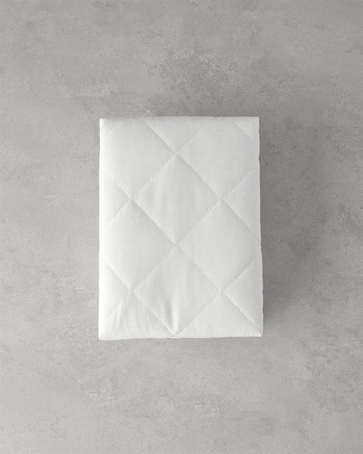 Fata de perna capitonata, 1 buc, English Home, bumbac, 50x70 cm, alb