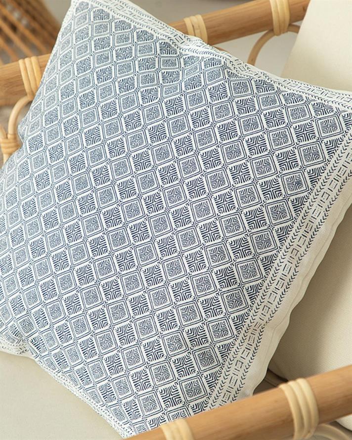 Fata De Perna Decorativa, Branche, Poliester, 43x43 Cm, Alb