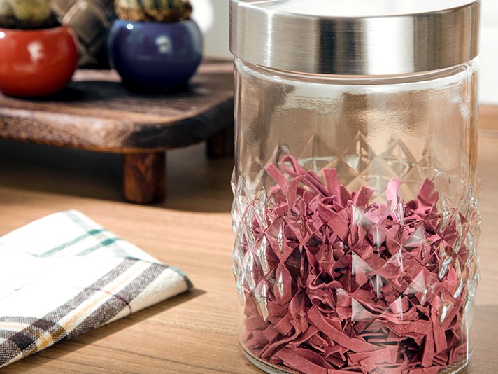 Felicia Glass Storing Jar 1700 ml Transparent