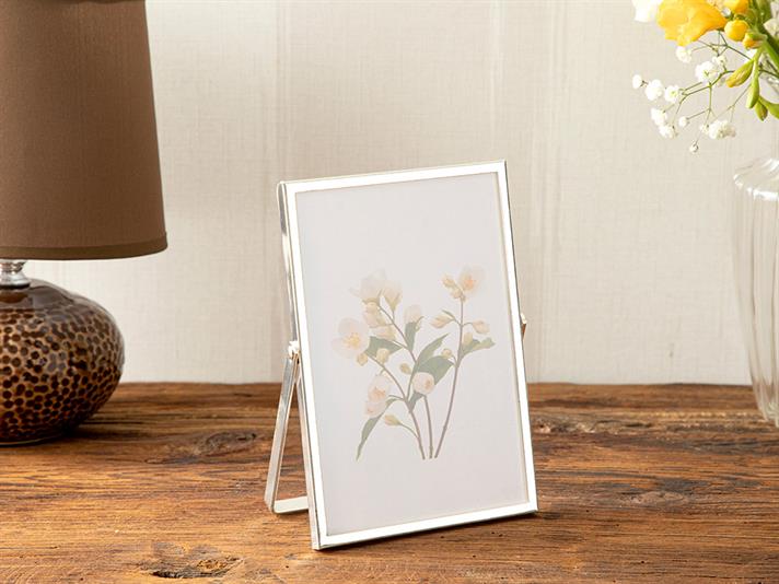 Ramă foto, Felicita, metal, 10x15 cm, argintiu