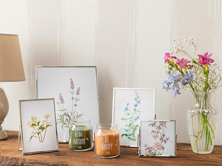 Ramă foto, Felicita, metal, 20x25 cm, argintiu