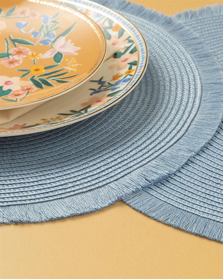 Festival Polyestere 2 Set Place Mat 38 cm Blue