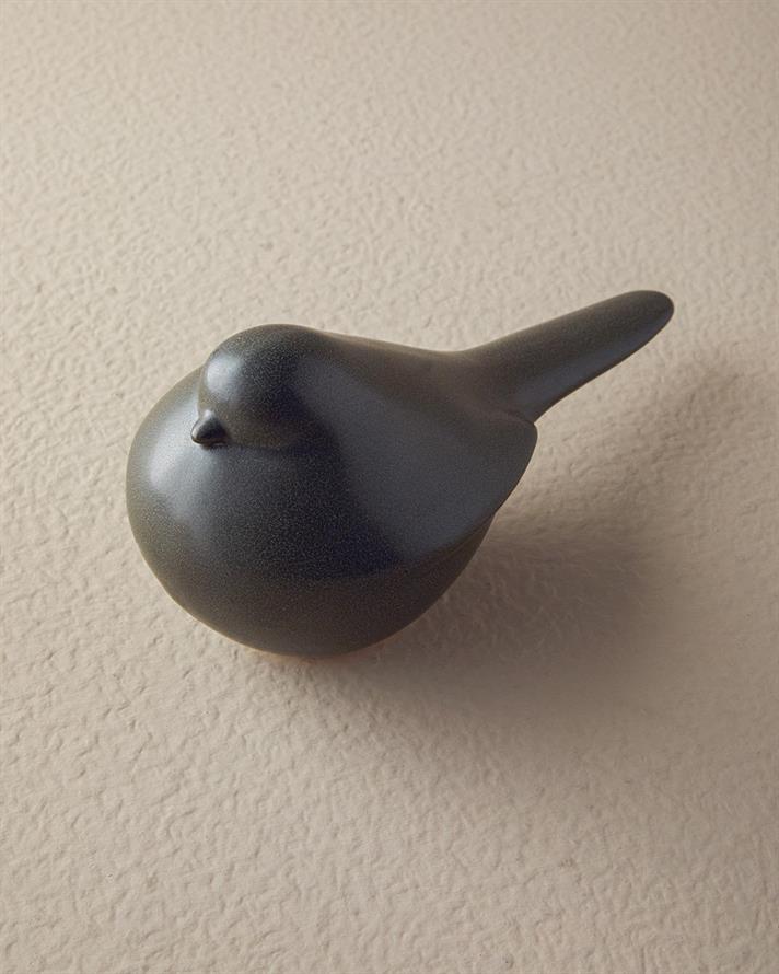 Figurină decorativă, Birdy, ceramică, 20x9x9,5, antracit