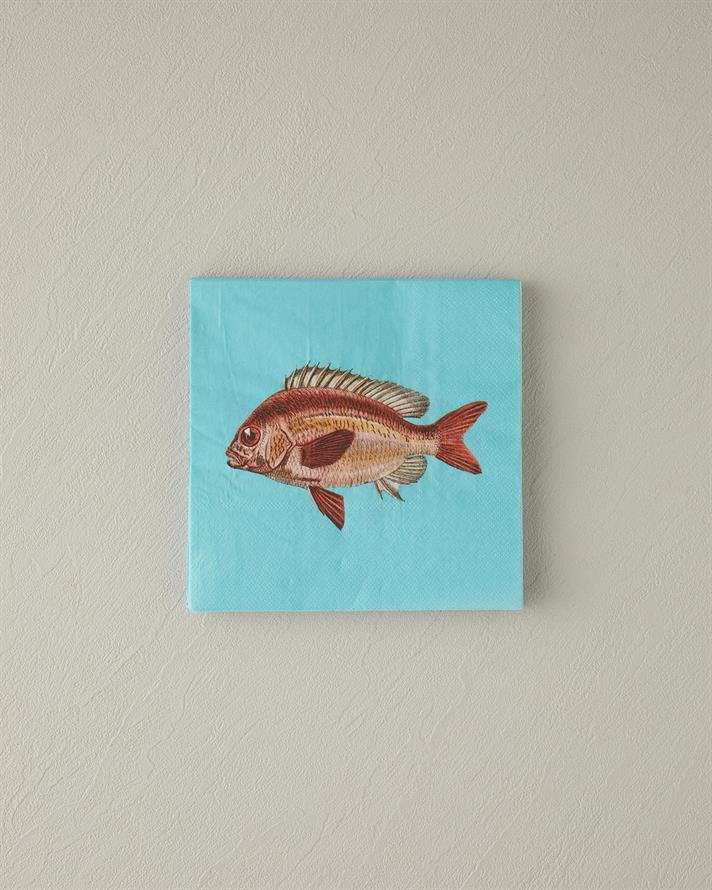 Finny Hârtie Cu 20 Piese Șervețele De Hârtie 33x33 cm Turcoaz