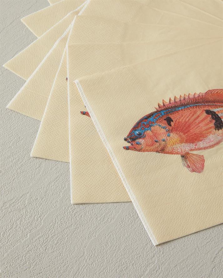 Finny Hârtie Cu 20 Piese Șervețele De Hârtie 33x33 cm Muștar