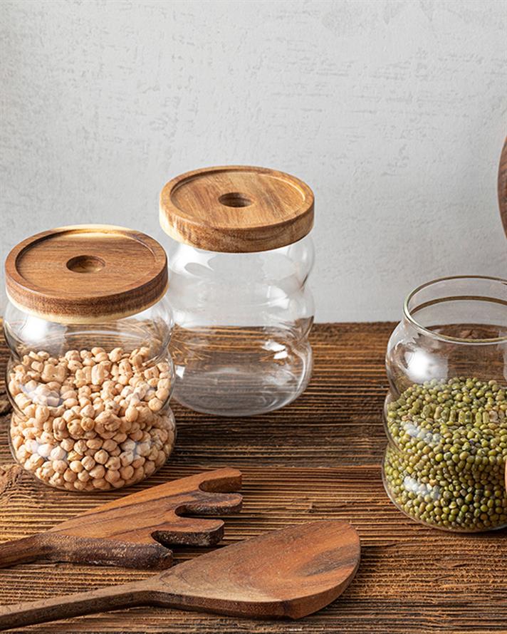 Fiona Borosilicate 3 Set Jar 550 ml Transparent