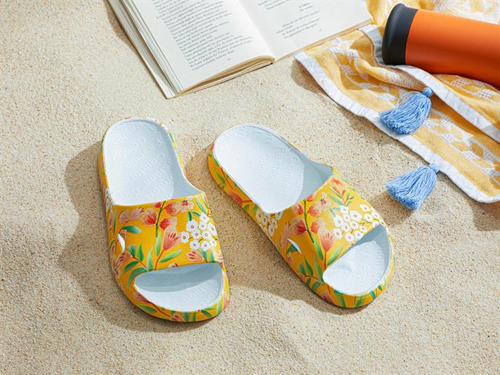 Fiona Women Beach Slipper 37 Yellow