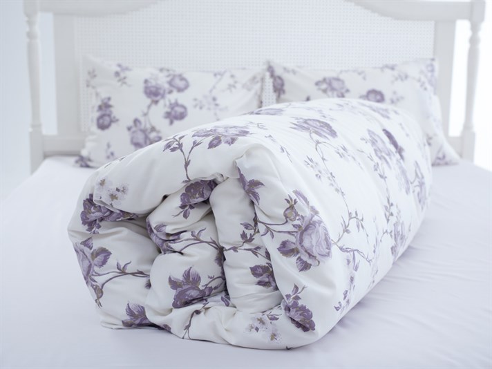 Fiona Bumbac Satinat Double Set Lenjerie De Pat 200x220 cm Lila