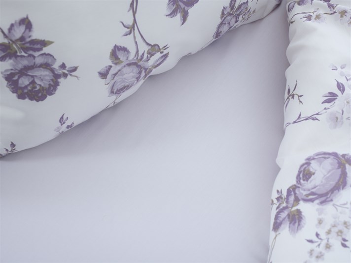 Fiona Bumbac Satinat Double Set Lenjerie De Pat 200x220 cm Lila