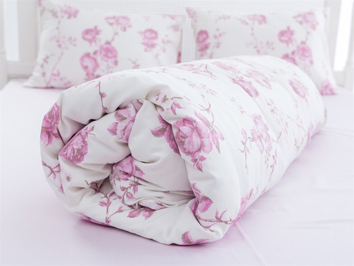 Fiona Bumbac Satinat Double Set Lenjerie De Pat 200x220 cm Roz