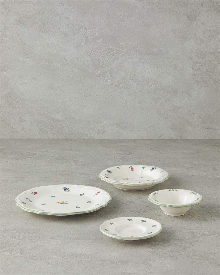 Fiorellino Set Mic Dejun, Porțelan, 8 Parça 2 Kişilik, Albastru