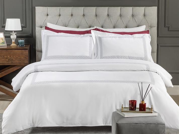 Flamel Cu Bumbac Single Set Lenjerie De Pat 160x220 cm Antracit