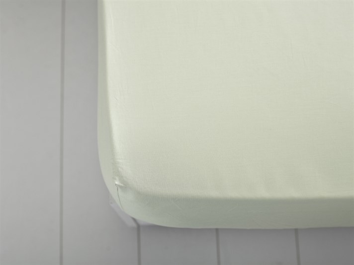 Flat 2 Cu Bumbac Dimensiune İntermediară Cearșaf Cu Elastic 140x200 cm Verde