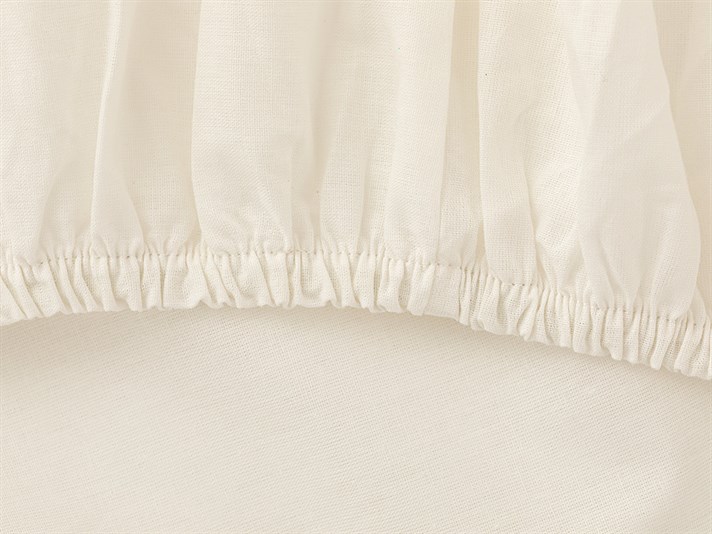 Flat 2 Cu Bumbac King Size Cearșaf Cu Elastic 200x200 cm Alb Spart