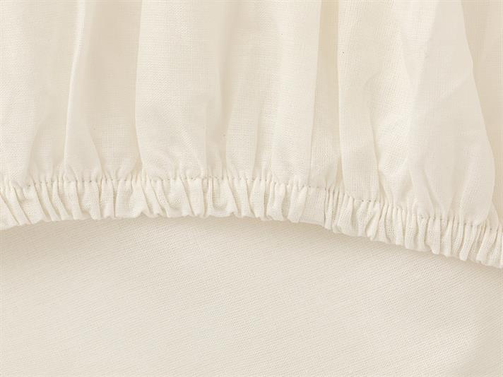 Flat 2 Cu Bumbac Double Cearșaf Cu Elastic 160x200 cm Alb Spart