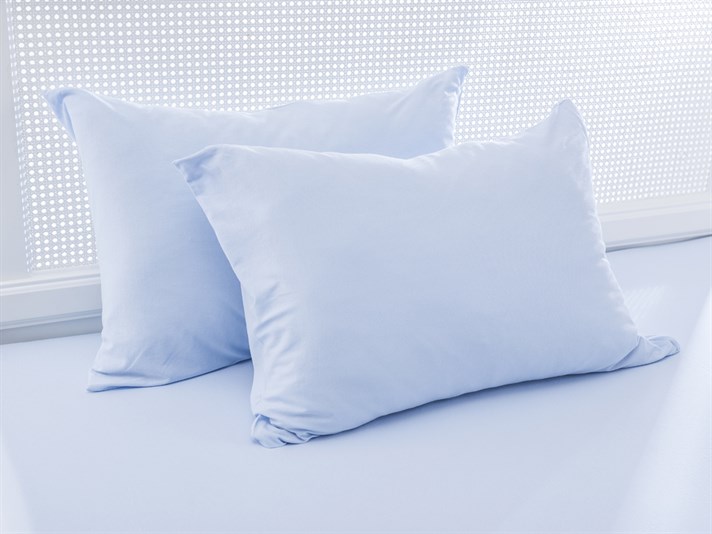 Flat 2 Penye Single Set Cearșaf Cu Elastic 100x200 cm Albastru
