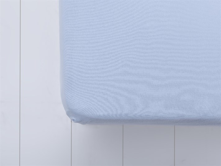 Flat 2 Penye Single Set Cearșaf Cu Elastic 100x200 cm Albastru