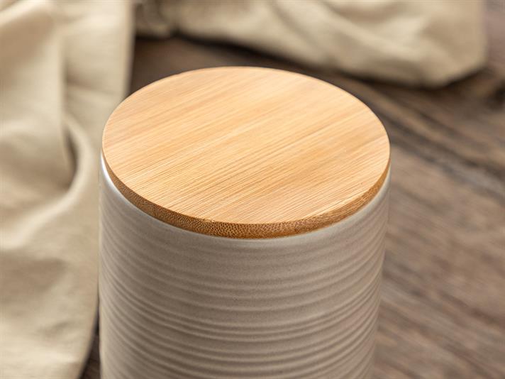 Flatty Dolomite Cruet 10x10x15 cm Beige