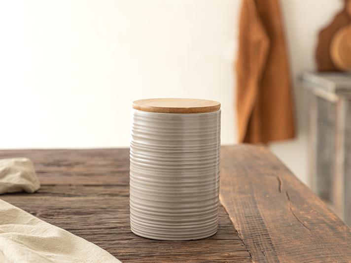 Flatty Dolomite Cruet 10x10x15 cm Beige