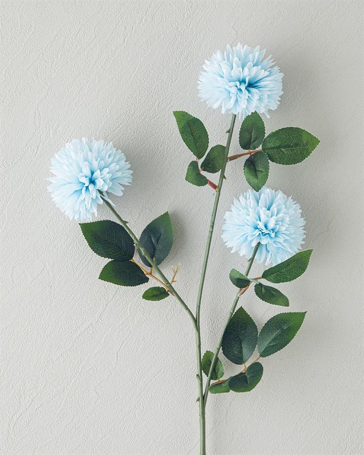 Branch Chrysanthemum Plastic Artificial Flower - One Pc 66 cm Red