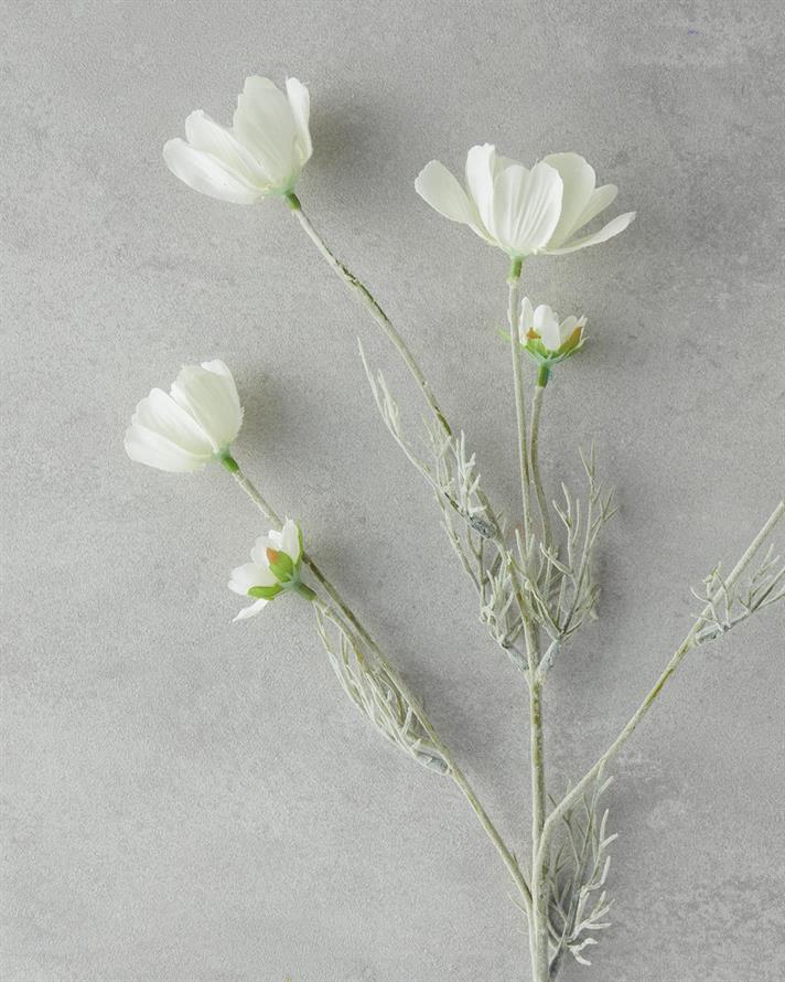 Daisy Bouquet Green Artificial Flower - One Pc 62 cm White