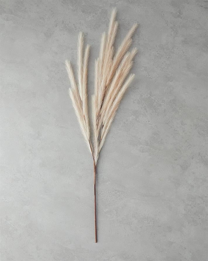 Grassy Artificial Flower - One Pc 120 cm Beige