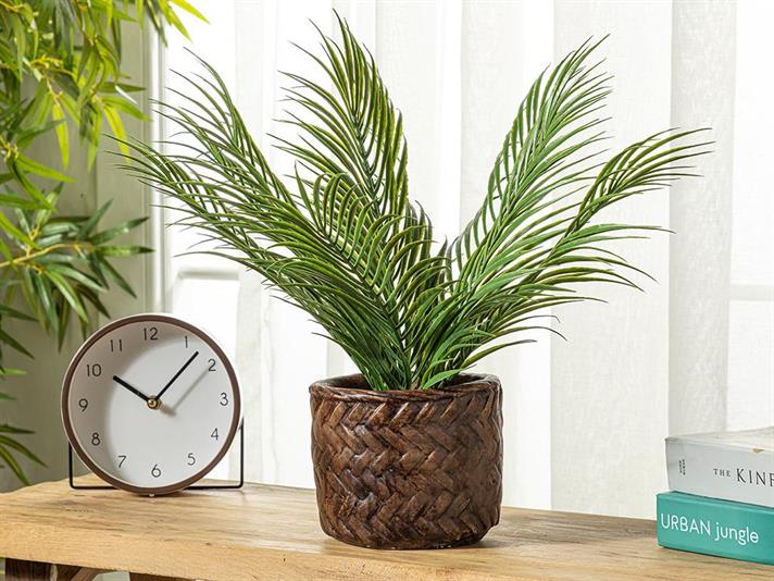 Areca Artificial Flower with Vase 16x56 cm Green