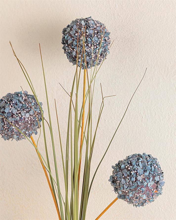Plastic Artificial Flower - One Pc 63 cm Blue