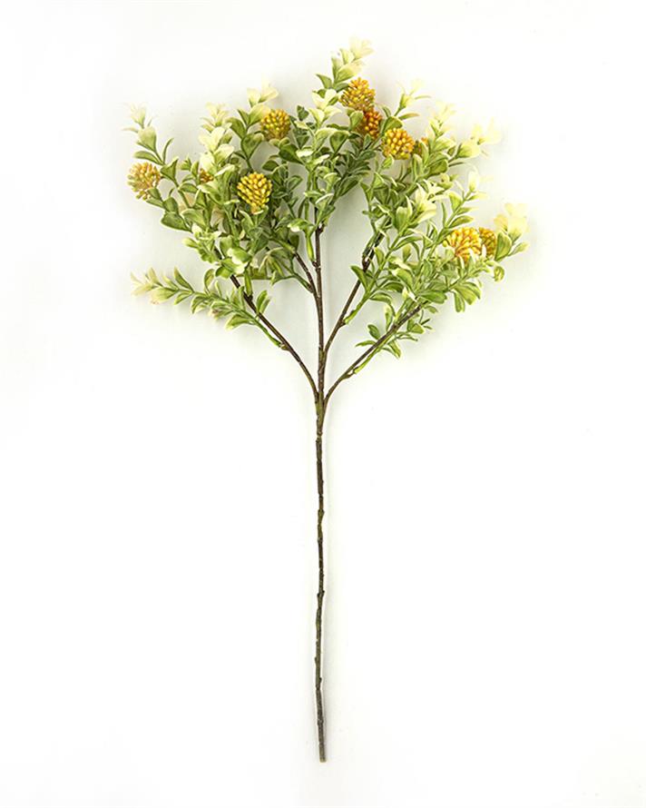 Floare artificiala, Andora, plastic, 53 cm, galben