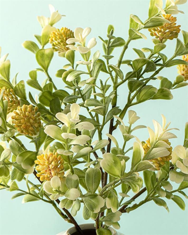 Floare artificiala, Andora, plastic, 53 cm, galben