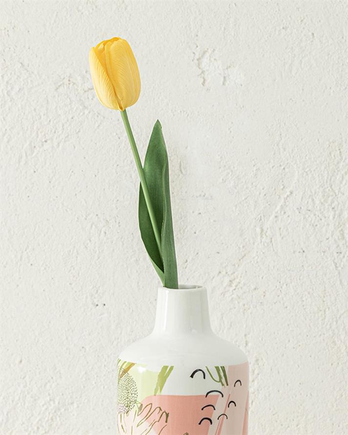 Grădină cu lalele Floare Art. Cu O Singură Ram. 45 cm Galben