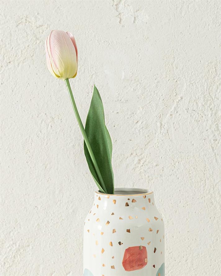 Tulip Garden Artificial Flower - One Pc 45 cm Light Purple