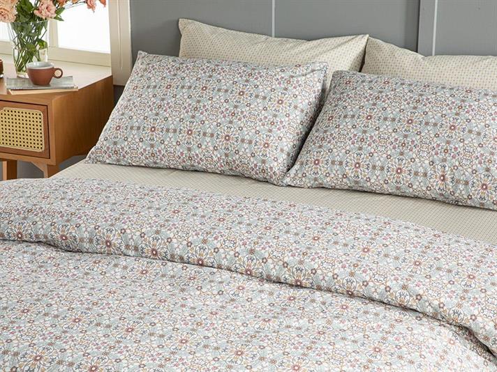 Floarea-Soarelui Ușor De Călcat Persoană Dublă Set Lenjerıe De Pat 200*220 Cm Roz - Muștar