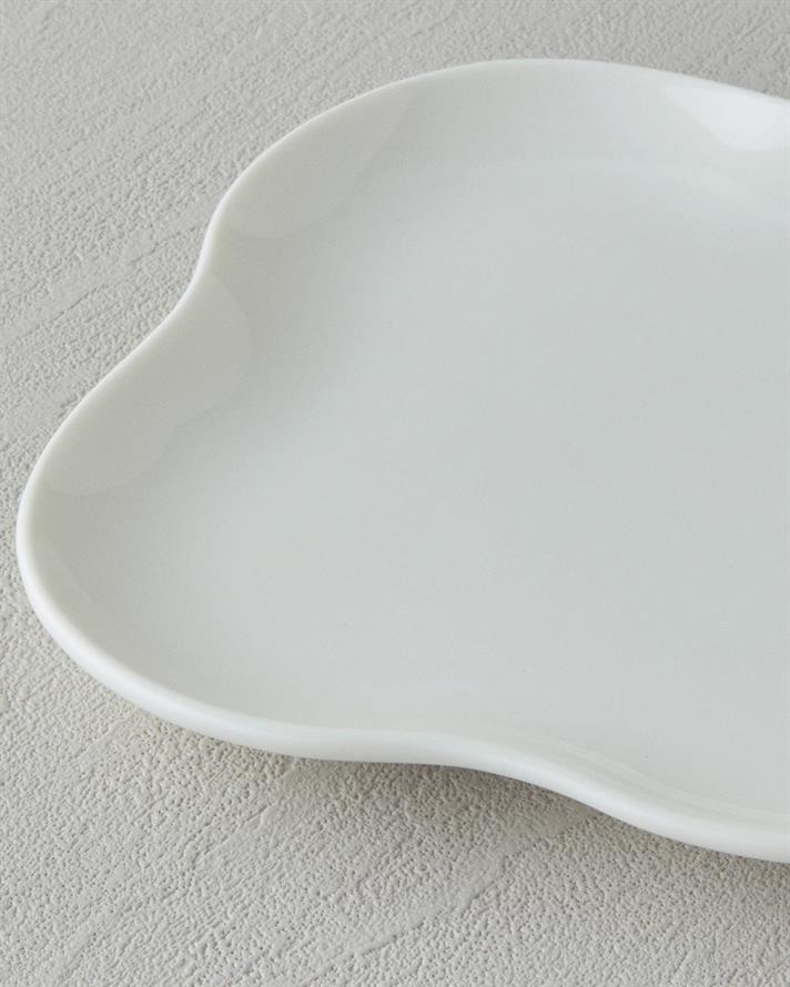 floră Porțelan Set Torturi 9 piese 6 persoane Alb