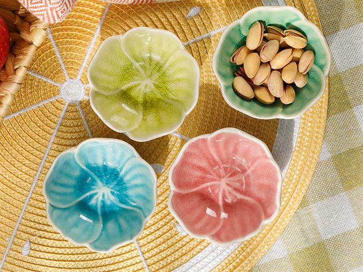 Flora Stoneware Appetizers 8,5 cm Green