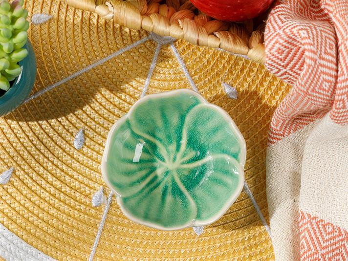 Flora Stoneware Appetizers 8,5 cm Green