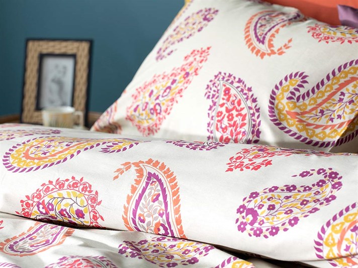 Flora paisley Cottony Double Person  SET LENJERIE DE PAT 200x220 cm Beige