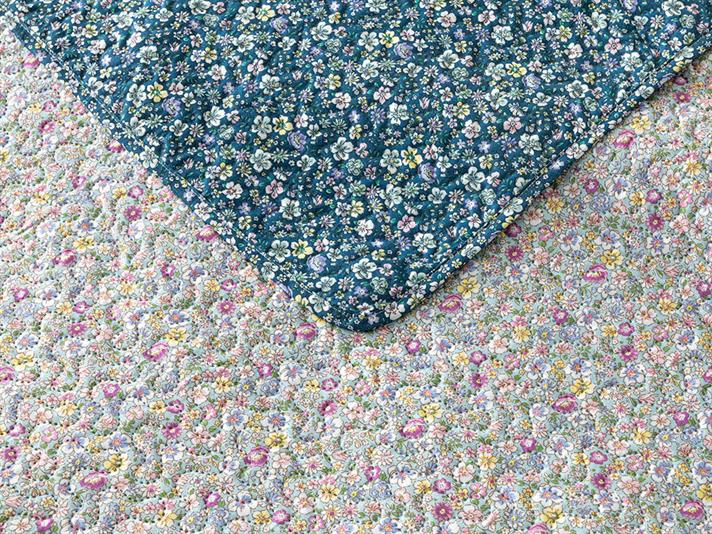 Floral Heaven Set Cuvertură De Pat King Size, Multifuncțional, 240*220 Cm, Albastru Colbalt