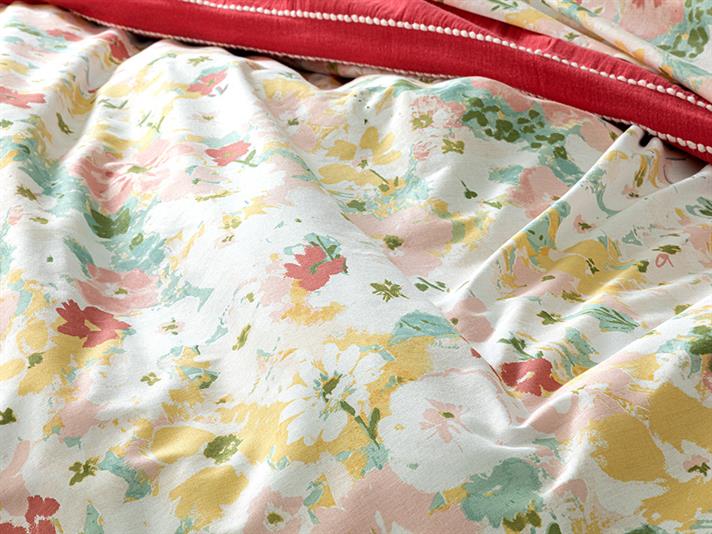 Floral Pureness Cottony  King Size  SET LENJERIE DE PAT 240x220 cm Pink