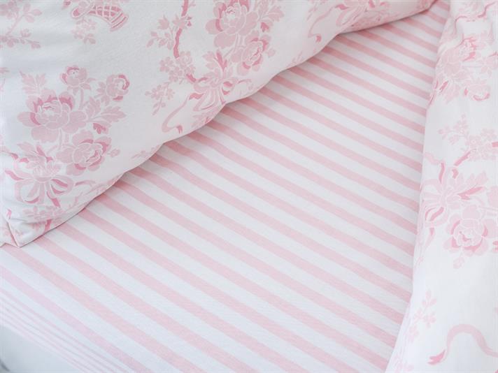Florența Bumbac Single Set Lenjerie De Pat 160x220 cm Roz