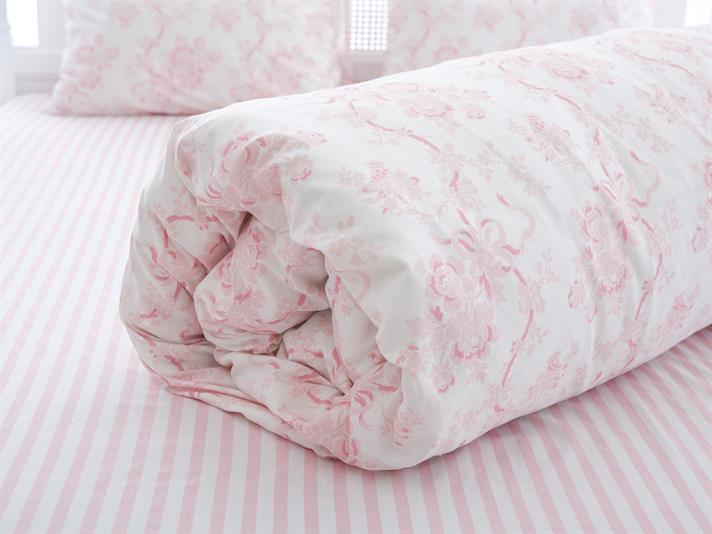 Florența Bumbac Single Set Lenjerie De Pat 160x220 cm Roz