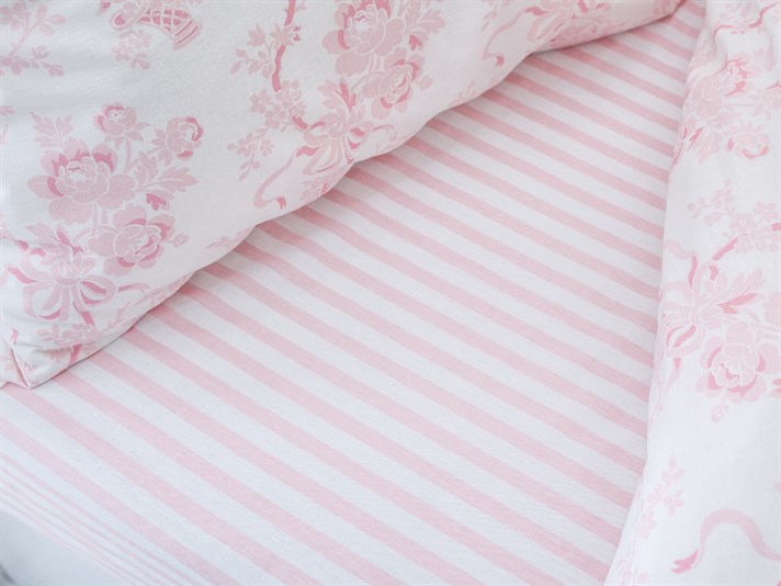 Florența Bumbac Double Set Lenjerie De Pat 200x220 cm Roz