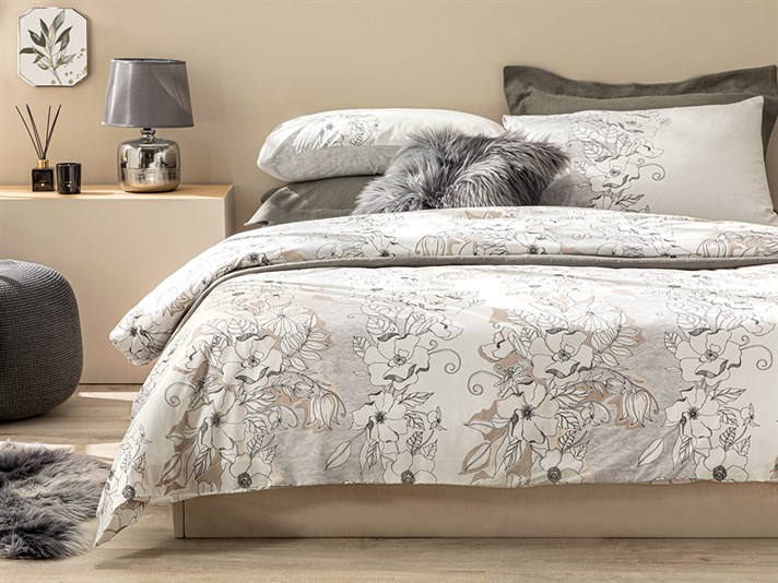 Florent Bumbac Double Set Lenjerie De Pat 200x220 cm Gri
