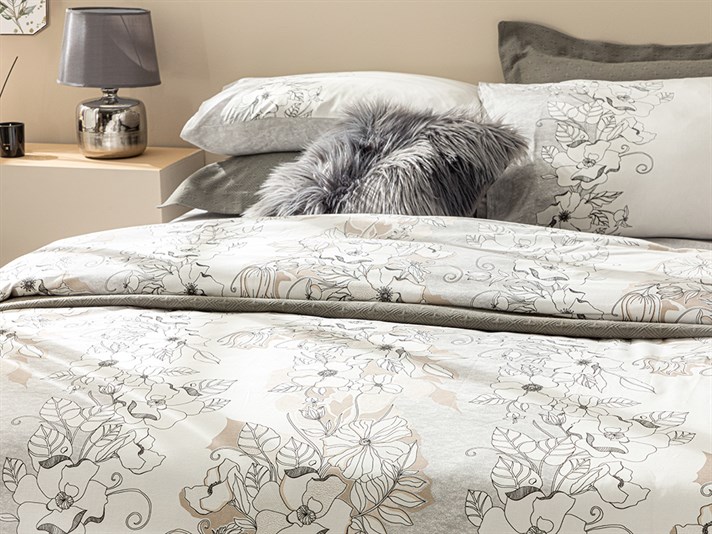 Florent Bumbac Double Set Lenjerie De Pat 200x220 cm Gri