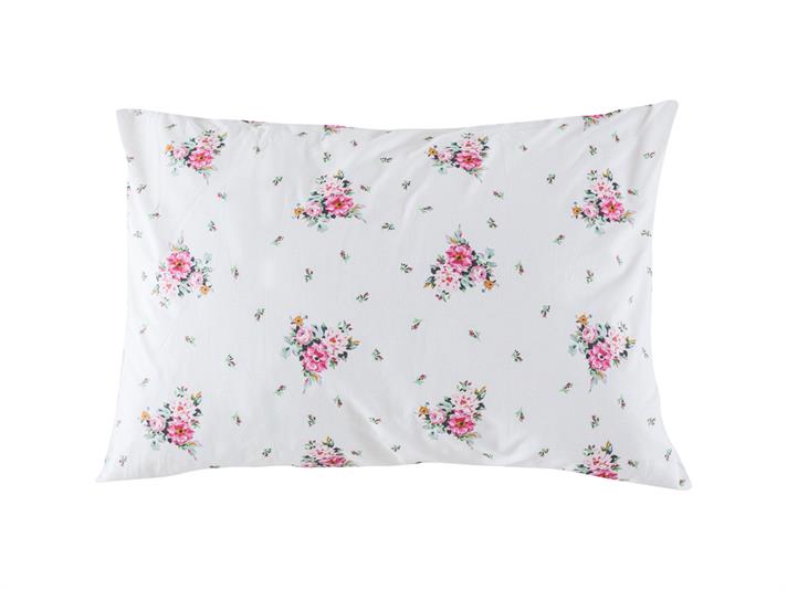 Flori de grădină Cu Bumbac Față De Pernă 50x70 cm Roz