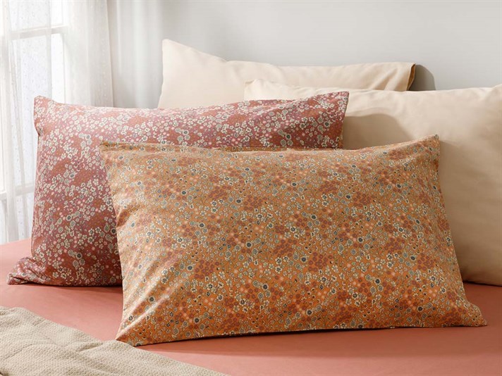 Flori de libertate Cottony Set 2  FAȚĂ DE PERNĂ 50x70 cm Pink