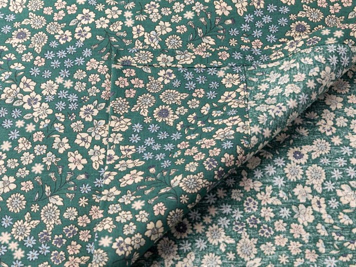 Flori de libertate Cottony Double Person  CEARȘAF DE DEASUPRA 240x255 cm Green