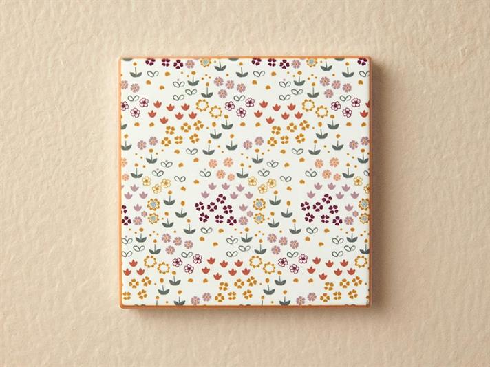 Flori de toamnă Ceramică Coaster Pahare 10.8 cm Galben