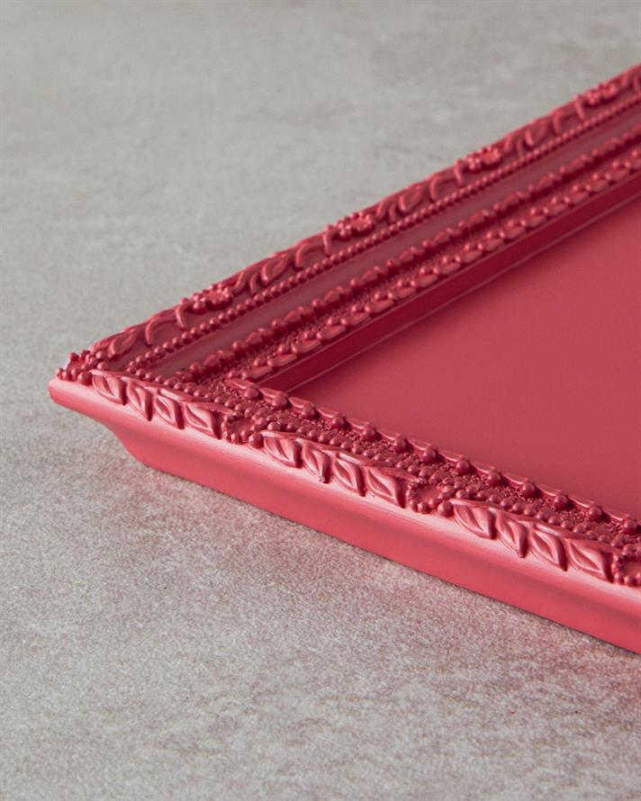 Flori Polirășină Accesoriu De Perete 17.5x20 cm Roșu