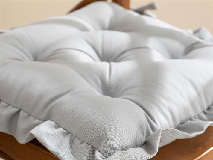 Flounce Pernă Pentru Scaun, Bumbac Poliester, 45*45 Cm, Roz Pudră